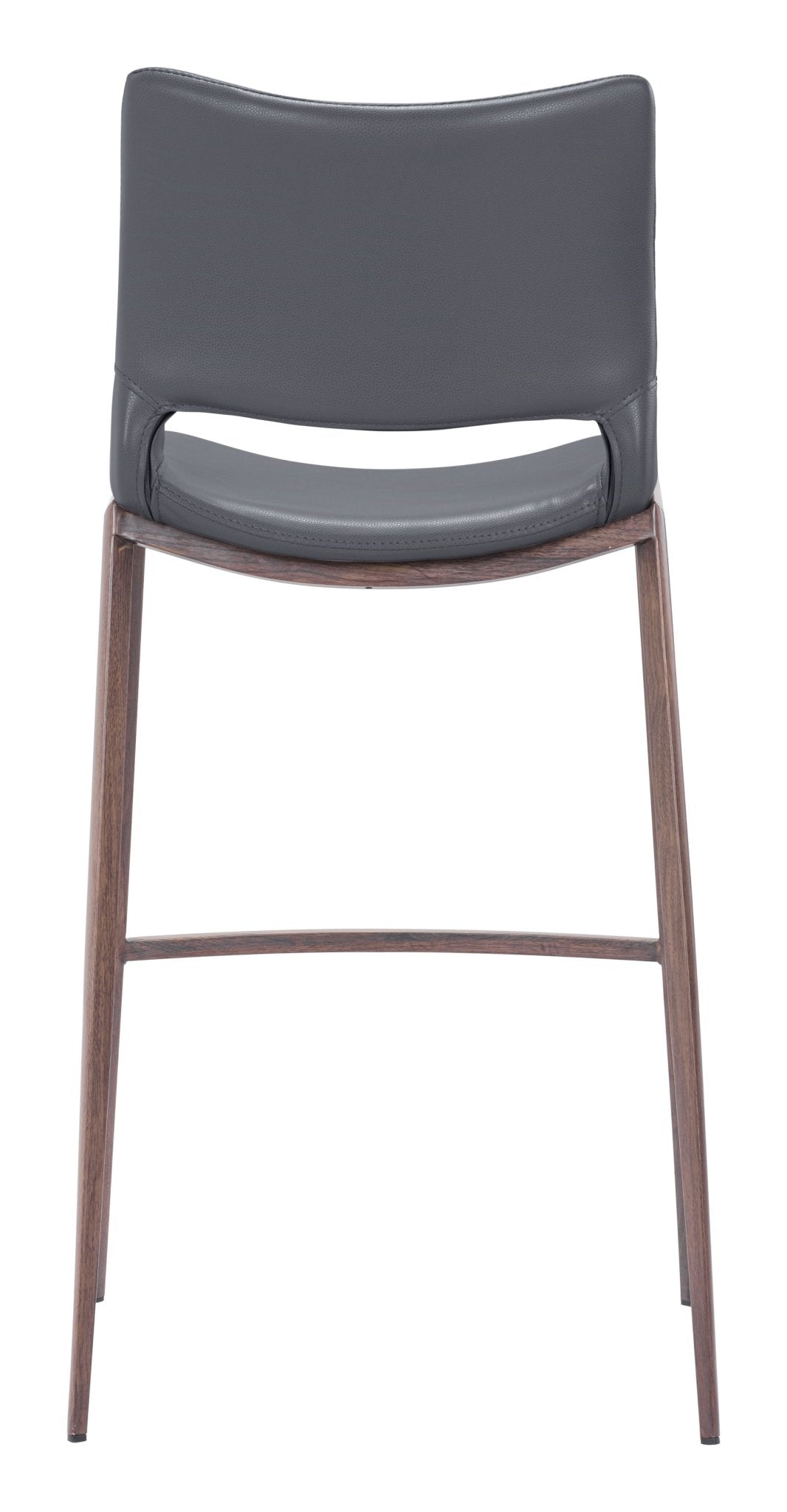 Ace Barstool (Set of 2) Dark Gray & Walnut - Cozy Roots Decor