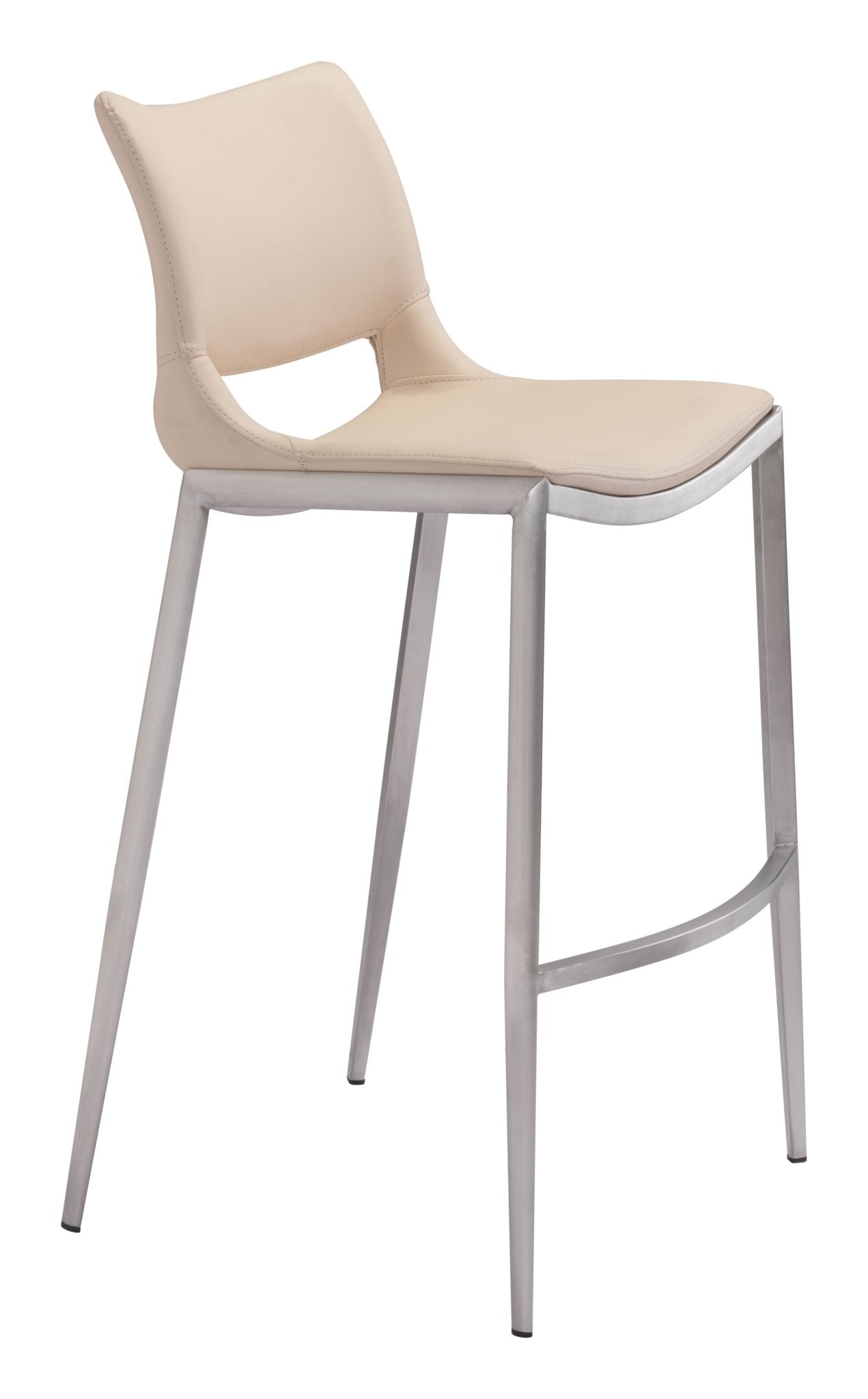 Ace Barstool (Set of 2) Light Pink & Silver - Cozy Roots Decor