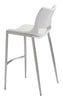 Ace Barstool (Set of 2) White & Silver - Cozy Roots Decor