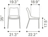 Ace Dining Chair (Set of 2) Brown & Walnut - Cozy Roots Decor