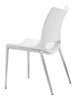 Ace Dining Chair (Set of 2) White & Silver - Cozy Roots Decor