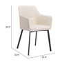 Adage Dining Chair (Set of 2) Beige - Cozy Roots Decor