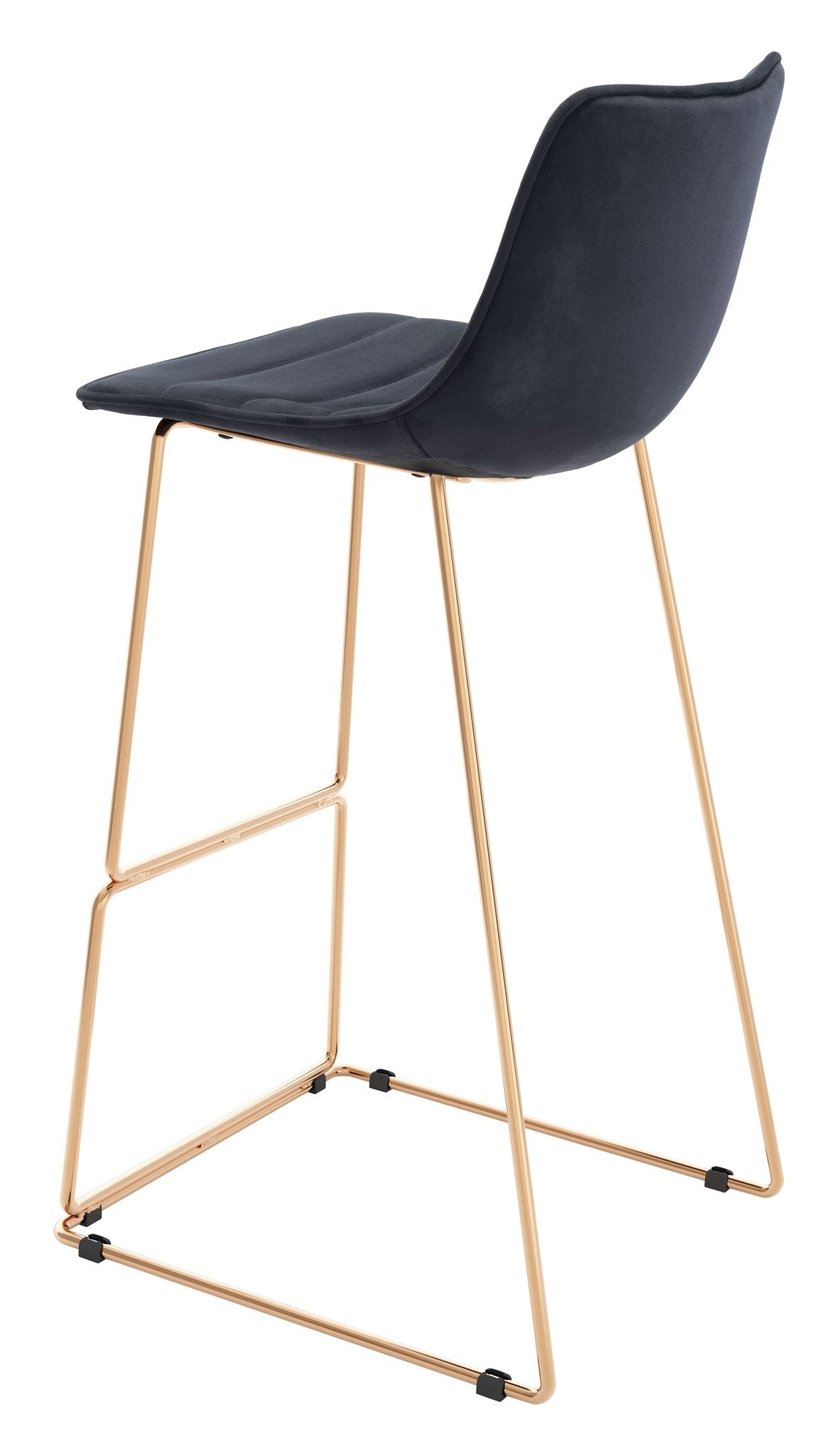 Adele Barstool (Set of 2) Black & Gold - Cozy Roots Decor