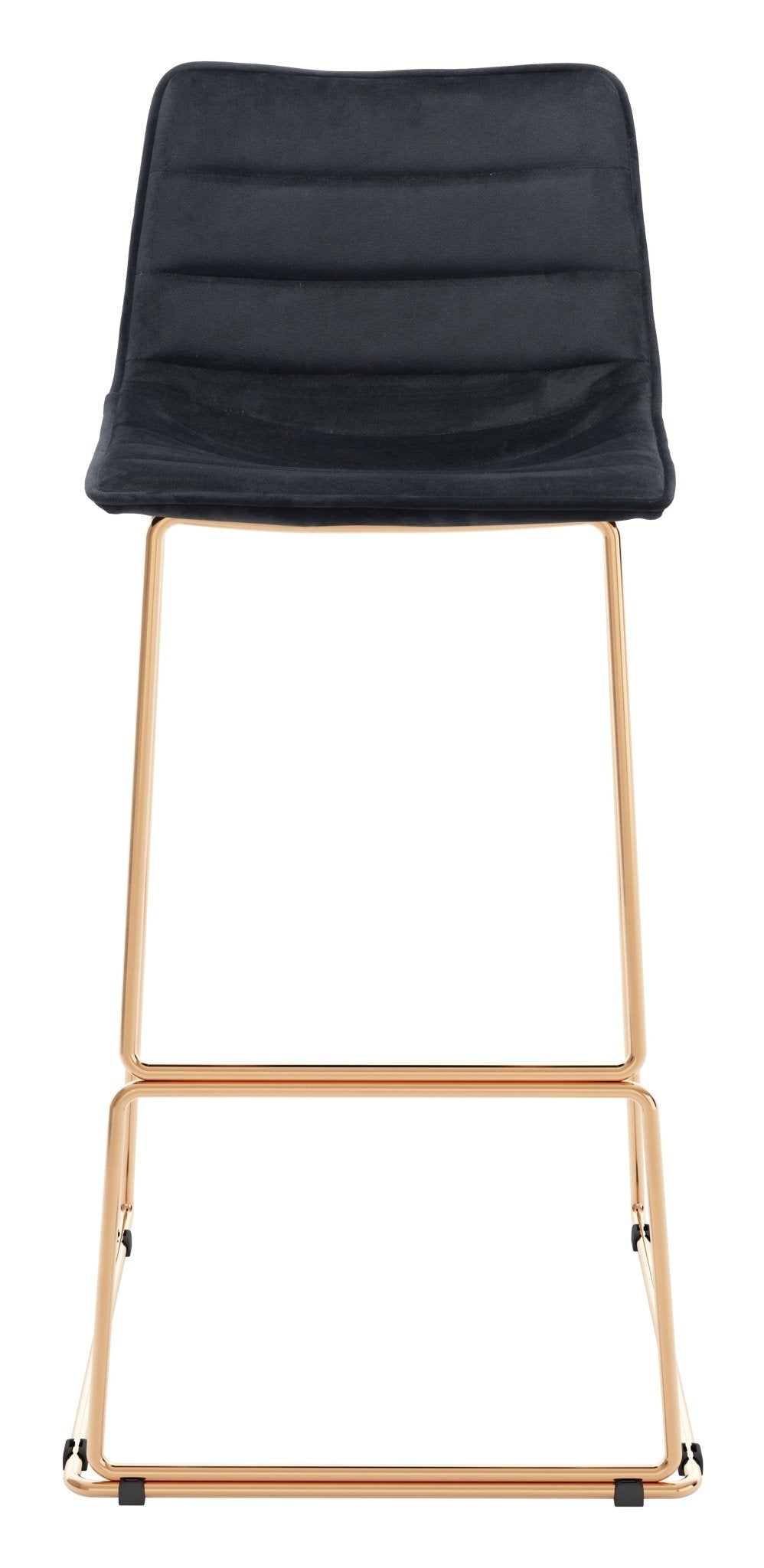 Adele Barstool (Set of 2) Black & Gold - Cozy Roots Decor
