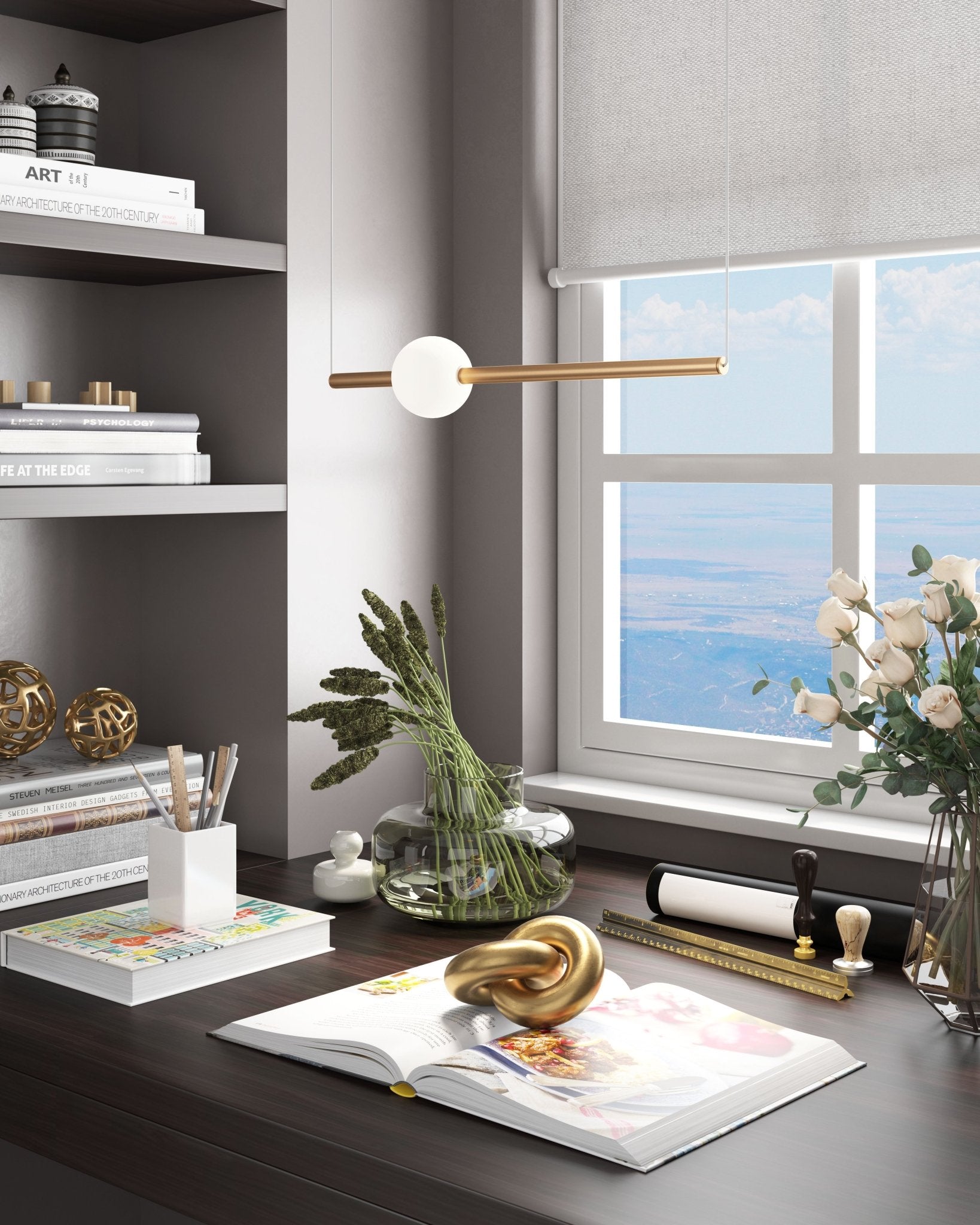 Adeo Ceiling Lamp Brass - Cozy Roots Decor
