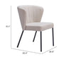 Aimee Dining Chair (Set of 2) Beige - Cozy Roots Decor