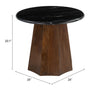 Aipe Accent Table Black & Brown - Cozy Roots Decor