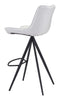 Aki Barstool (Set of 2) White & Black - Cozy Roots Decor