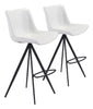 Aki Barstool (Set of 2) White & Black - Cozy Roots Decor