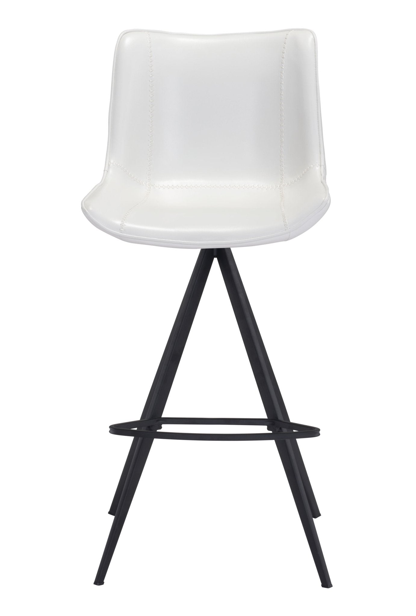 Aki Barstool (Set of 2) White & Black - Cozy Roots Decor