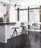Aki Barstool (Set of 2) White & Black - Cozy Roots Decor