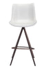 Aki Barstool (Set of 2) White & Walnut - Cozy Roots Decor