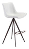 Aki Barstool (Set of 2) White & Walnut - Cozy Roots Decor