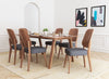 Alberta Dining Chair (Set of 2) Walnut & Dark Gray - Cozy Roots Decor