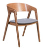 Alden Dining Arm Chair (Set of 2) Walnut & Dark Gray - Cozy Roots Decor