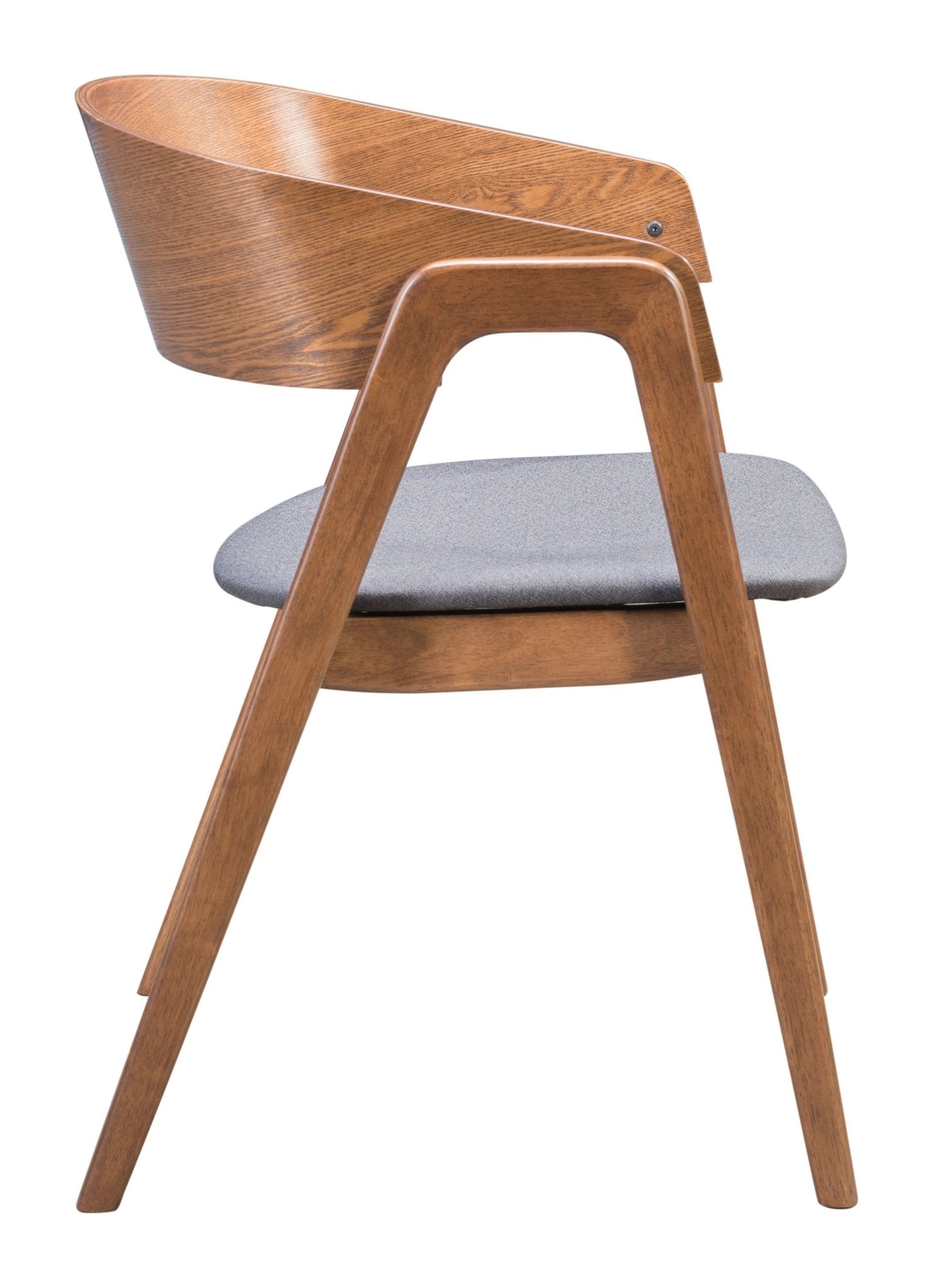 Alden Dining Arm Chair (Set of 2) Walnut & Dark Gray - Cozy Roots Decor