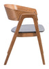 Alden Dining Arm Chair (Set of 2) Walnut & Dark Gray - Cozy Roots Decor