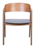 Alden Dining Arm Chair (Set of 2) Walnut & Dark Gray - Cozy Roots Decor