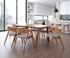 Alden Dining Arm Chair (Set of 2) Walnut & Dark Gray - Cozy Roots Decor