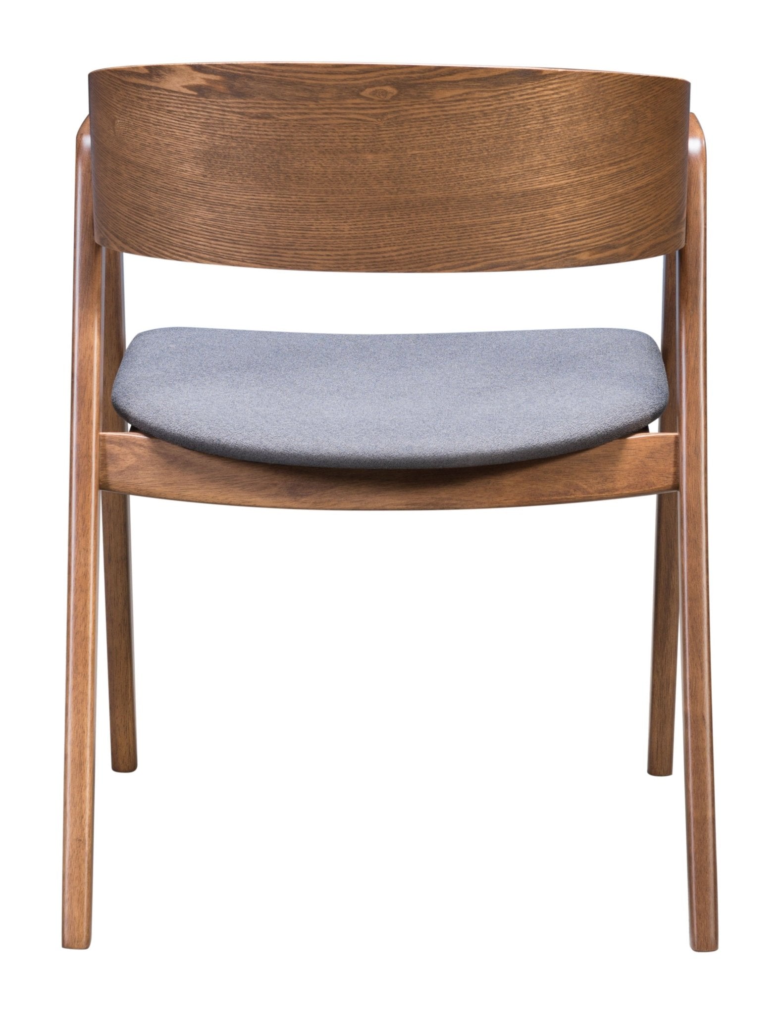 Alden Dining Arm Chair (Set of 2) Walnut & Dark Gray - Cozy Roots Decor