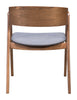 Alden Dining Arm Chair (Set of 2) Walnut & Dark Gray - Cozy Roots Decor