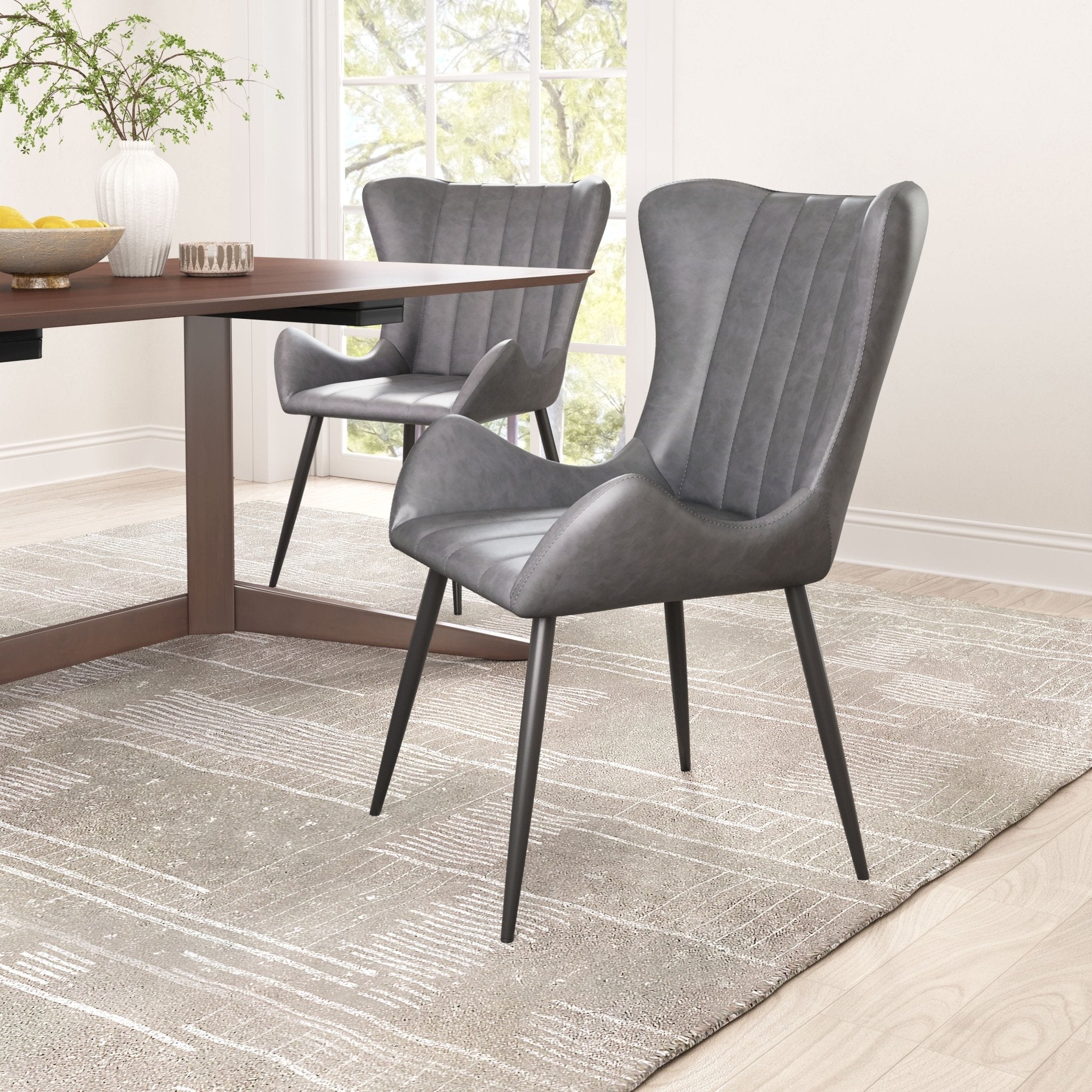 Alejandro Dining Chair (Set of 2) Vintage Gray - Cozy Roots Decor