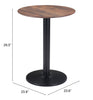 Alto Bistro Table Brown & Black - Cozy Roots Decor