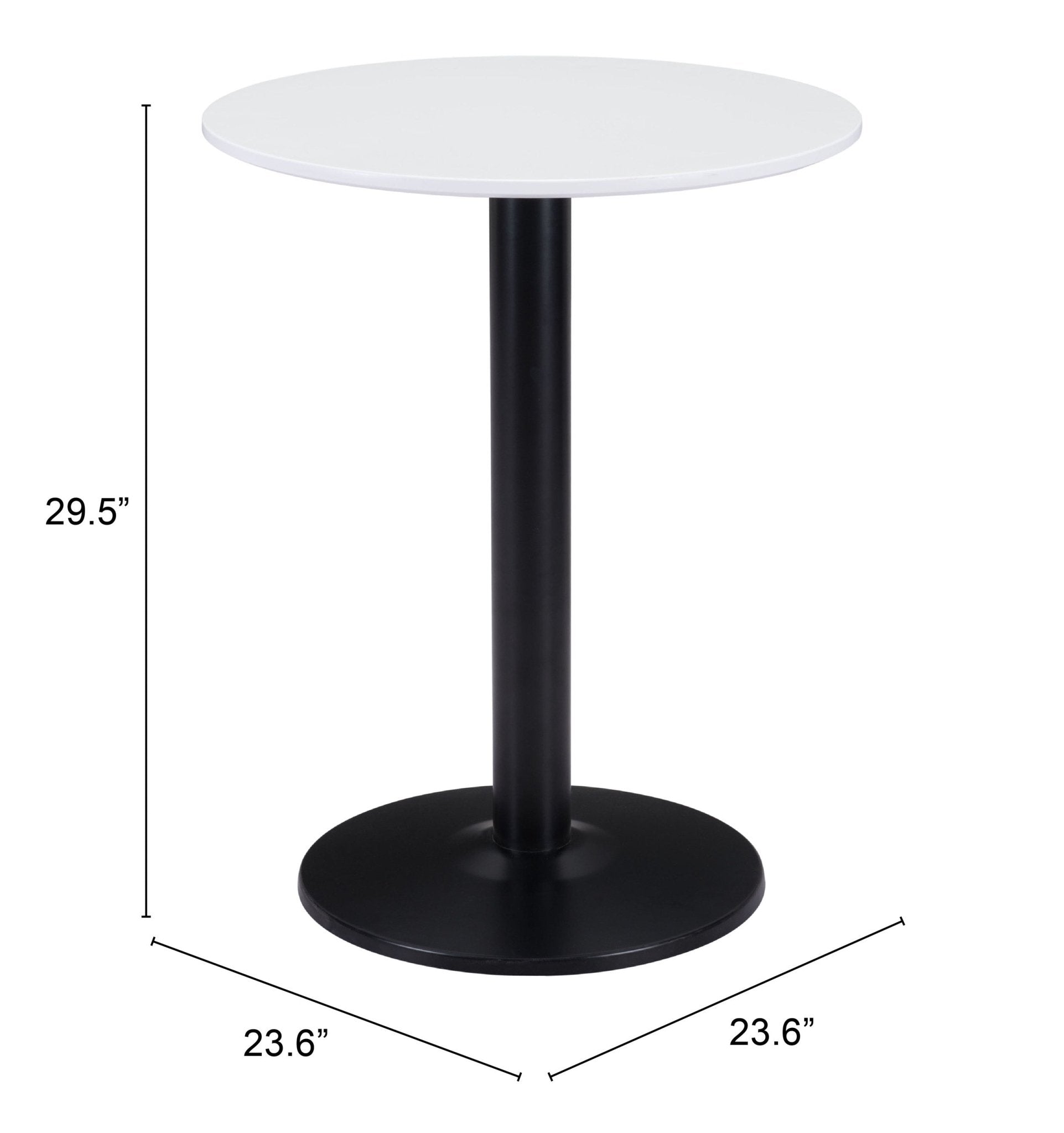 Alto Bistro Table White & Black - Cozy Roots Decor