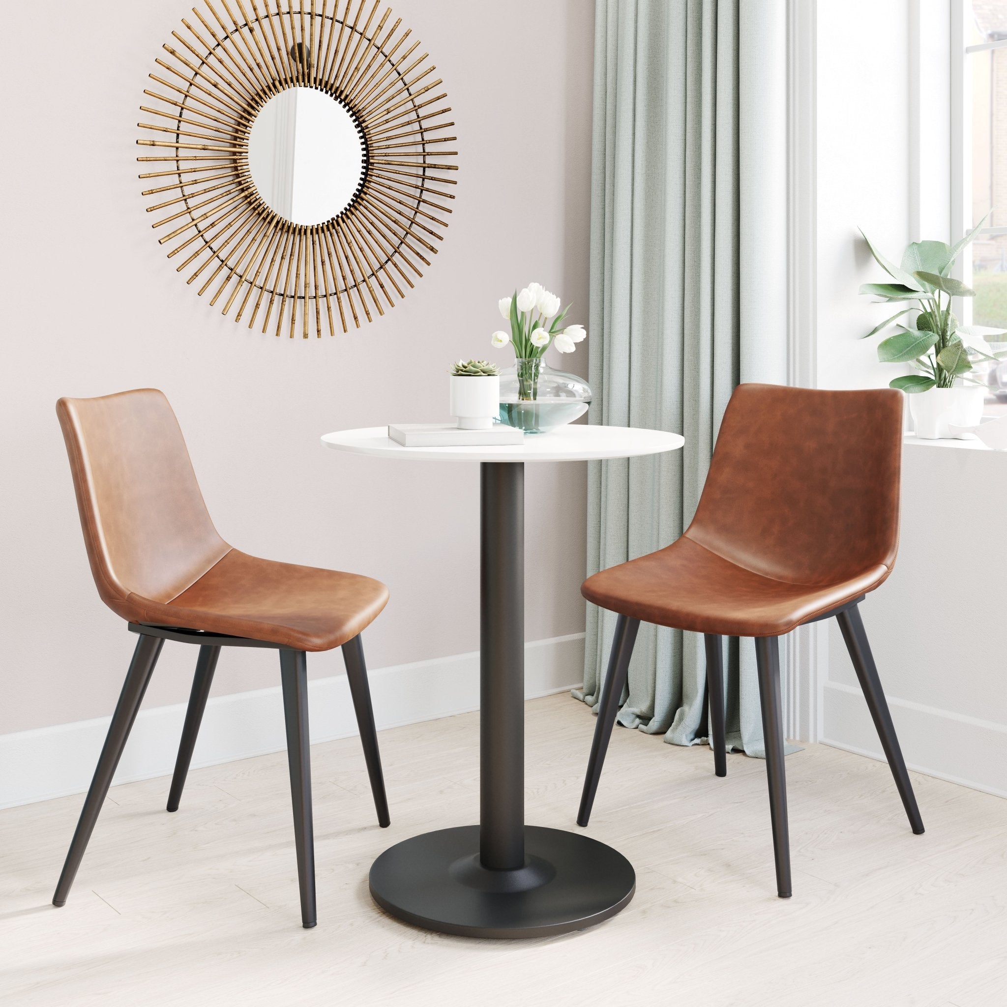 Alto Bistro Table White & Black - Cozy Roots Decor