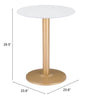 Alto Bistro Table White & Gold - Cozy Roots Decor