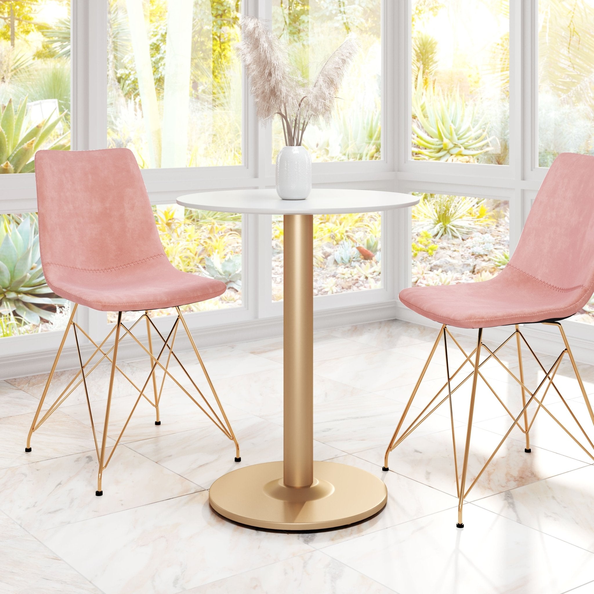 Alto Bistro Table White & Gold - Cozy Roots Decor