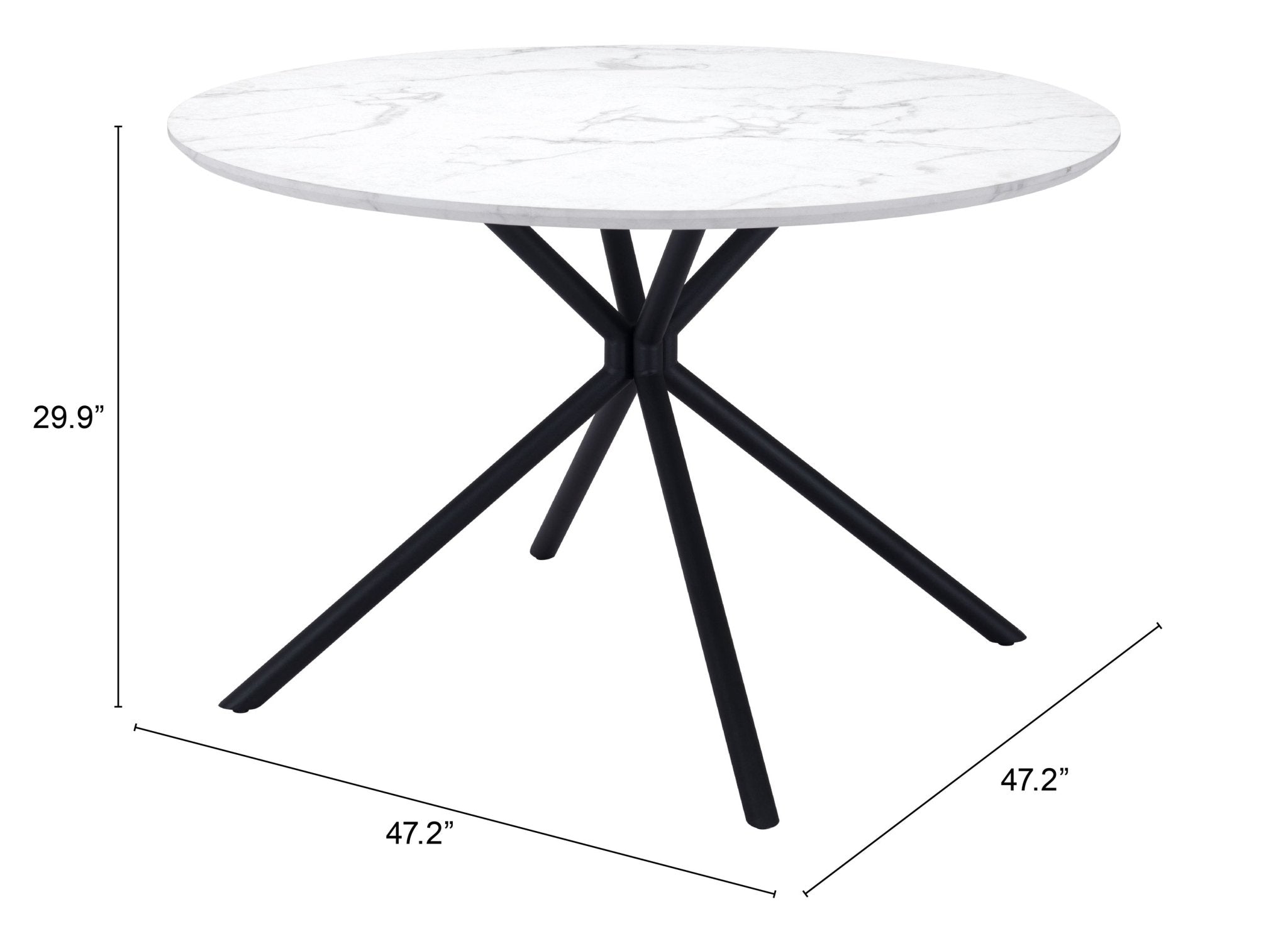 Amiens Dining Table White - Cozy Roots Decor