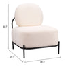Arendal Accent Chair Vanilla - Cozy Roots Decor