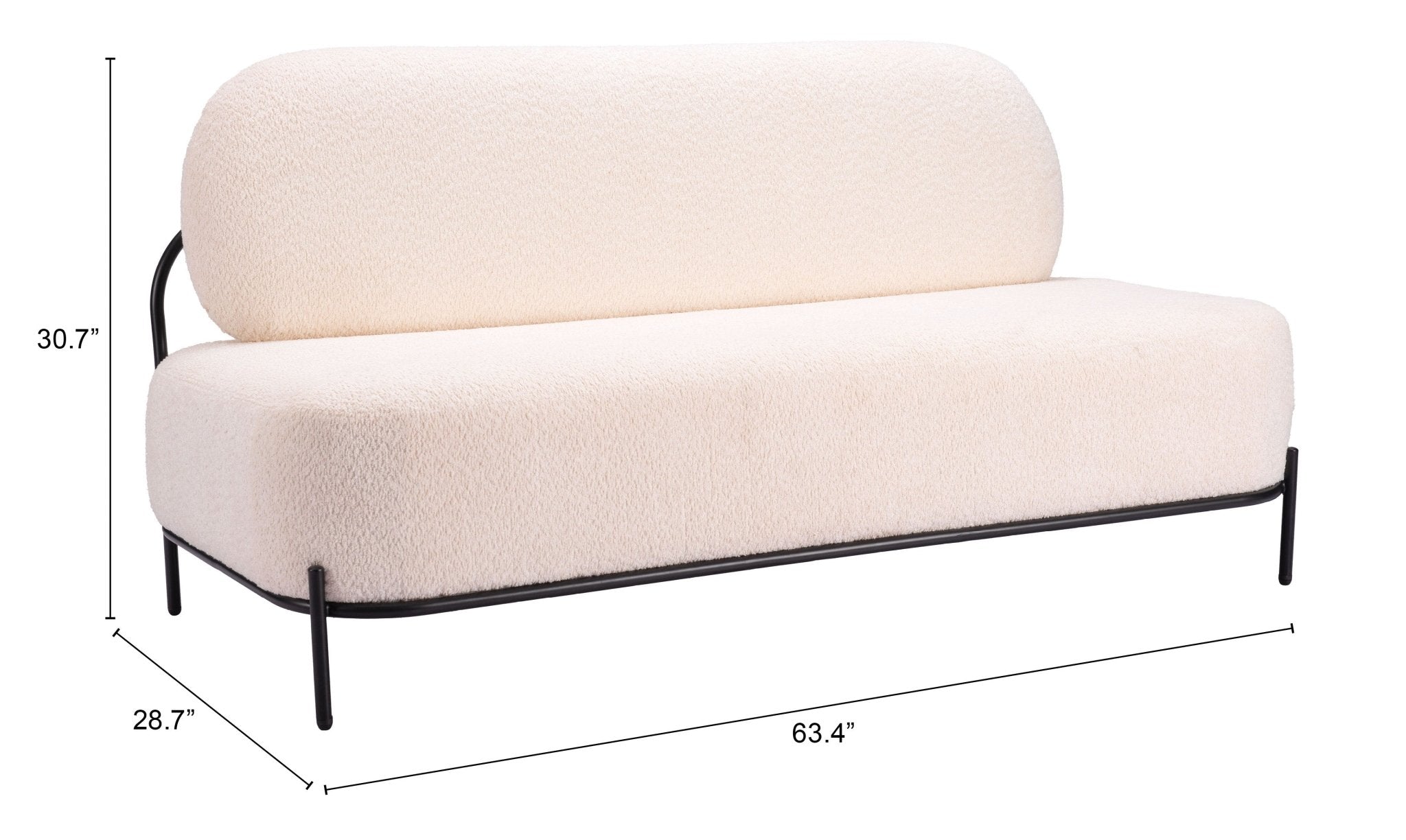 Arendal Sofa Vanilla - Cozy Roots Decor