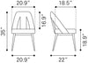Artus Dining Chair Gray - Cozy Roots Decor