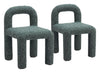 Arum Dining Chair (Set of 2) Snowy Green - Cozy Roots Decor