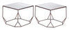 Arzon Coffee Table Set (2 - Piece) Bronze - Cozy Roots Decor