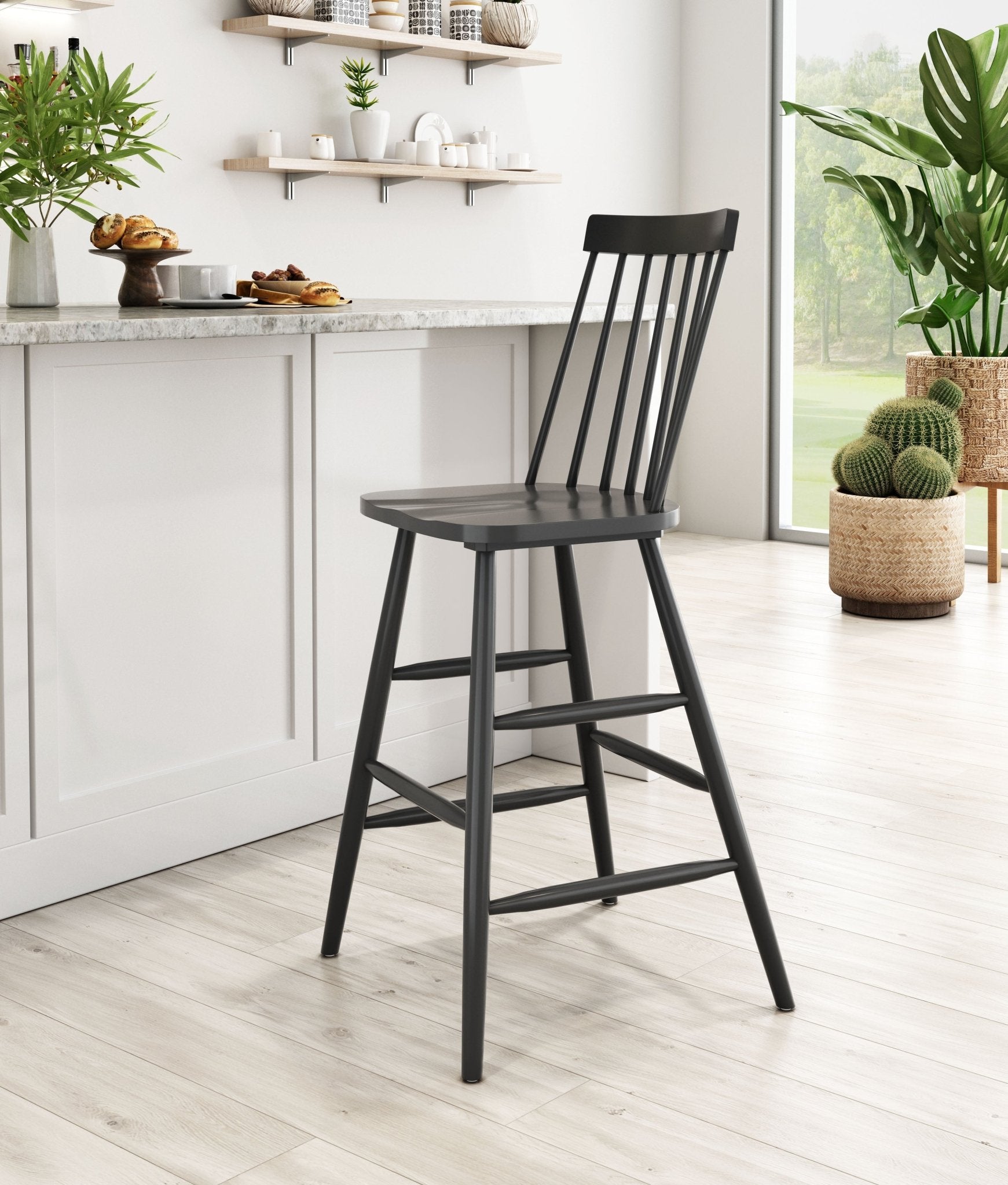Ashley Barstool (Set of 2) Black - Cozy Roots Decor