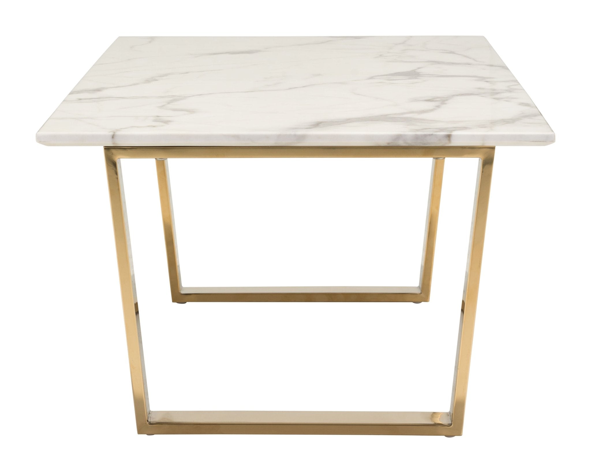 Atlas Coffee Table White & Gold - Cozy Roots Decor