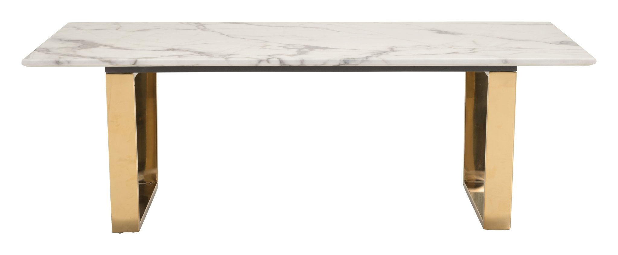 Atlas Coffee Table White & Gold - Cozy Roots Decor