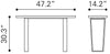 Atlas Console Table White & Gold - Cozy Roots Decor