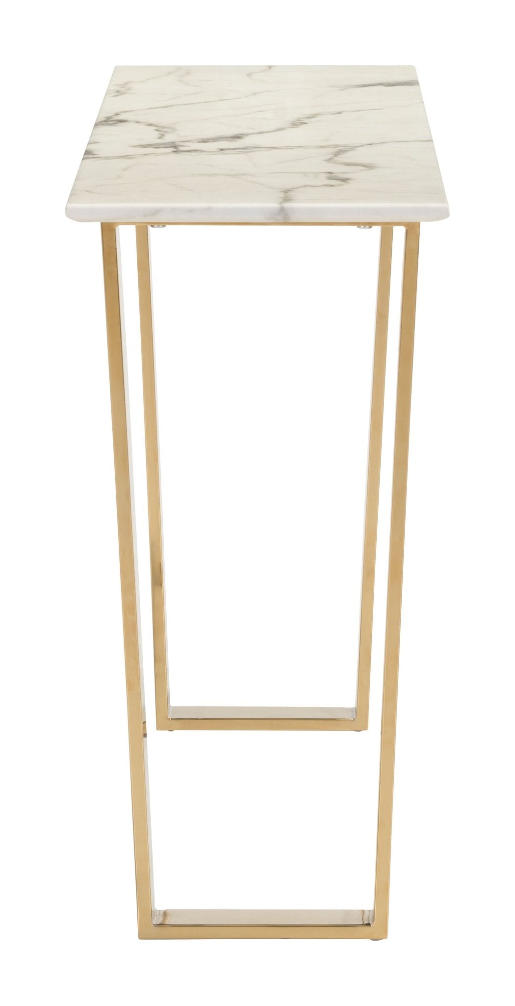 Atlas Console Table White & Gold - Cozy Roots Decor