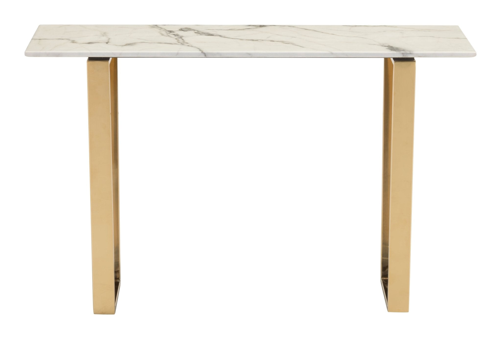 Atlas Console Table White & Gold - Cozy Roots Decor