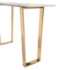 Atlas Console Table White & Gold - Cozy Roots Decor