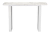 Atlas Console Table White & Silver - Cozy Roots Decor