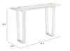 Atlas Console Table White & Silver - Cozy Roots Decor