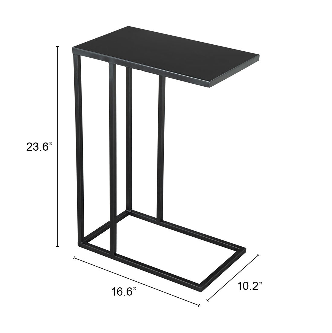 Atom Side Table Black - Cozy Roots Decor