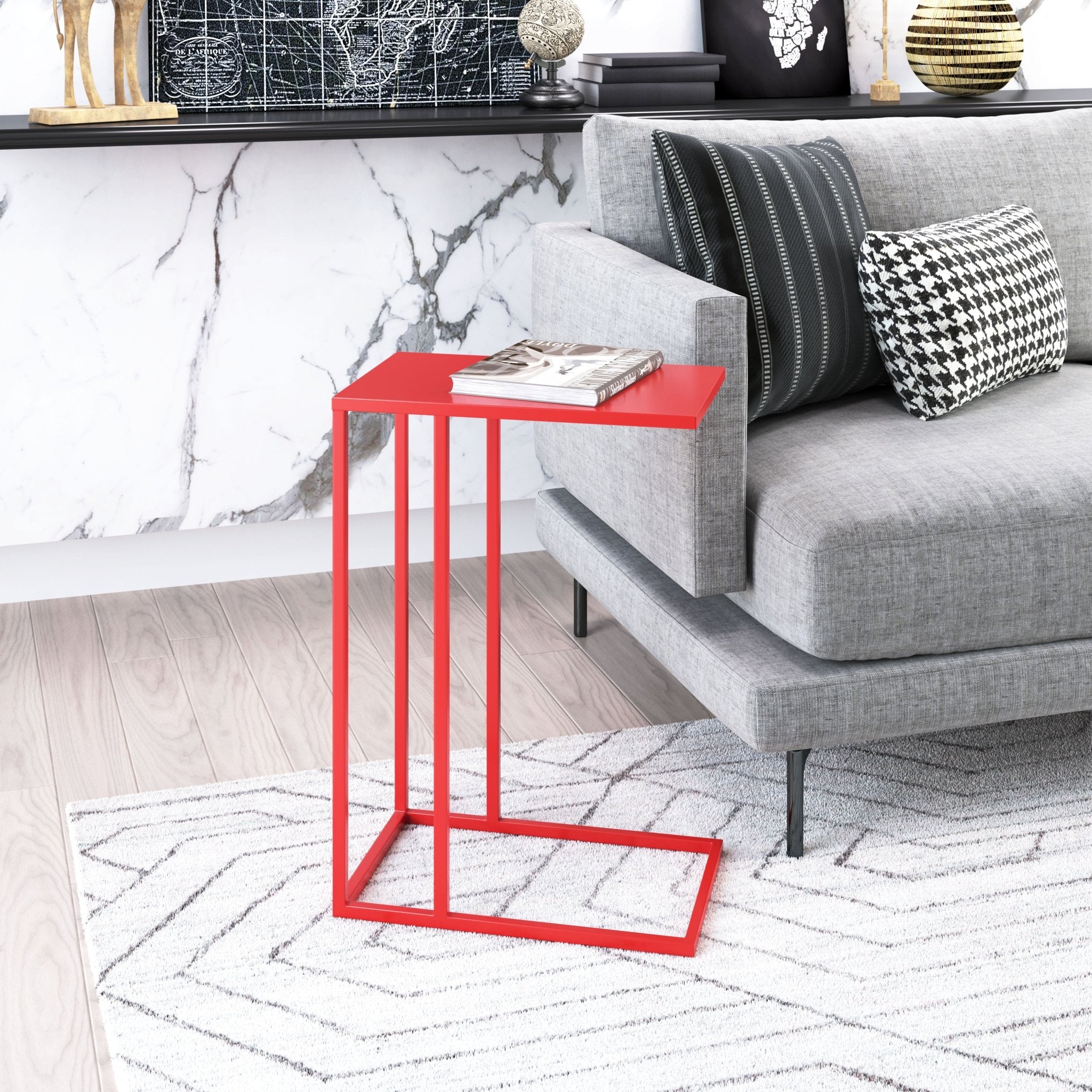 Atom Side Table Red - Cozy Roots Decor