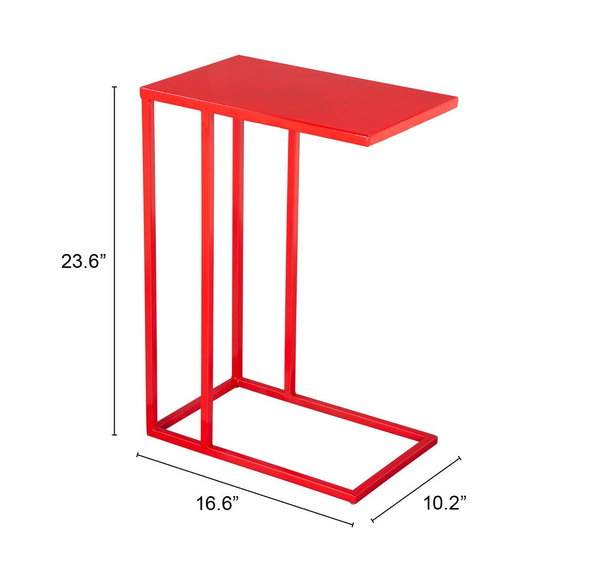 Atom Side Table Red - Cozy Roots Decor
