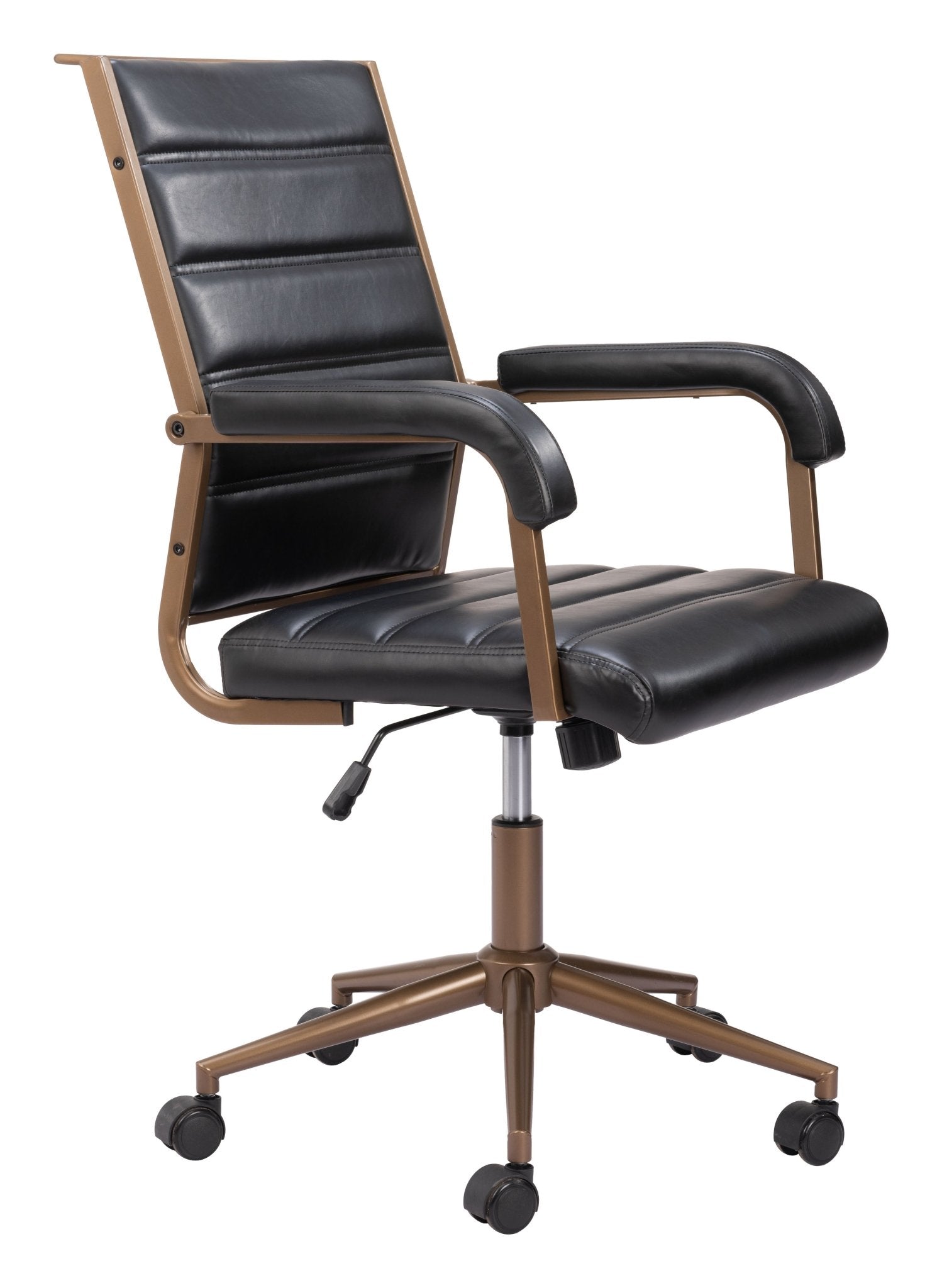 Auction Office Chair Vintage Black - Cozy Roots Decor